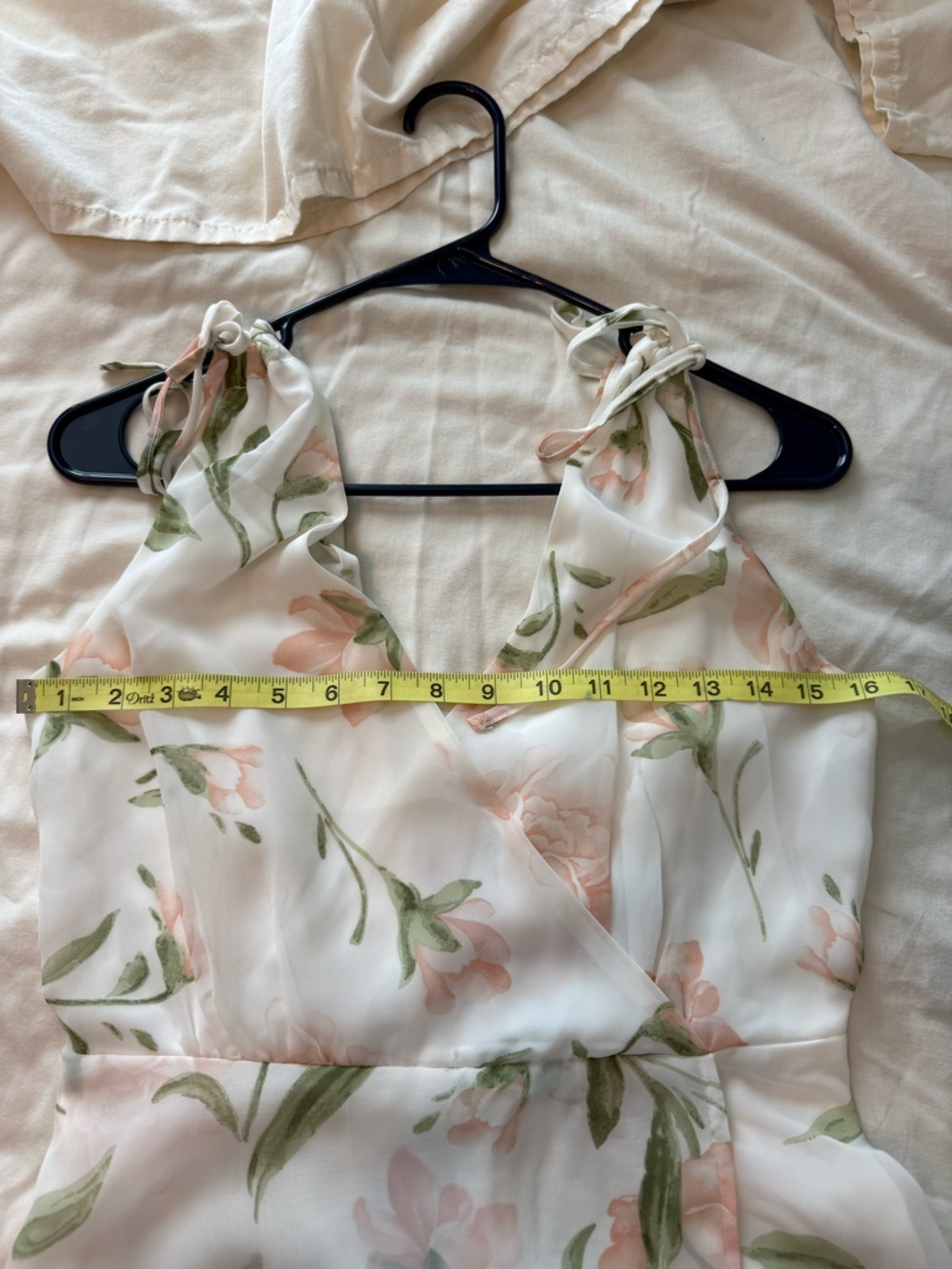 Romantic Possibilities Maxi Euro Summer Dress with Blush Floral Print - Picture 5 of 6